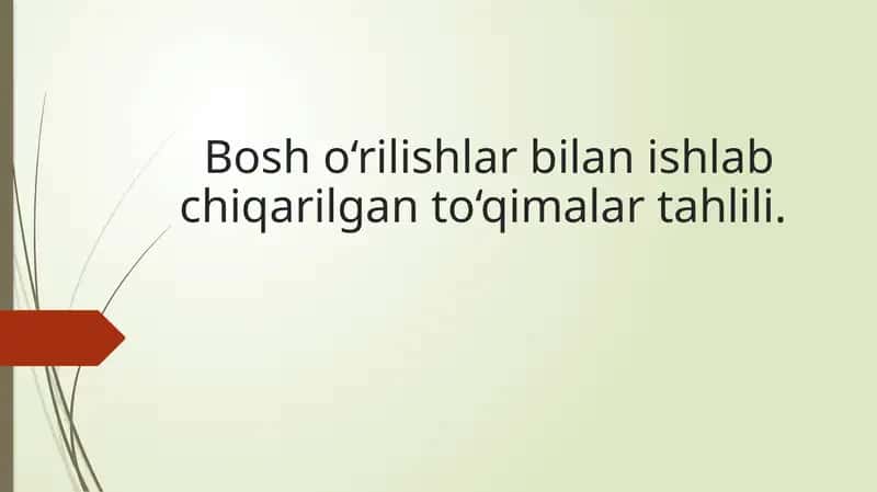 To‘qimalar tahlili 1