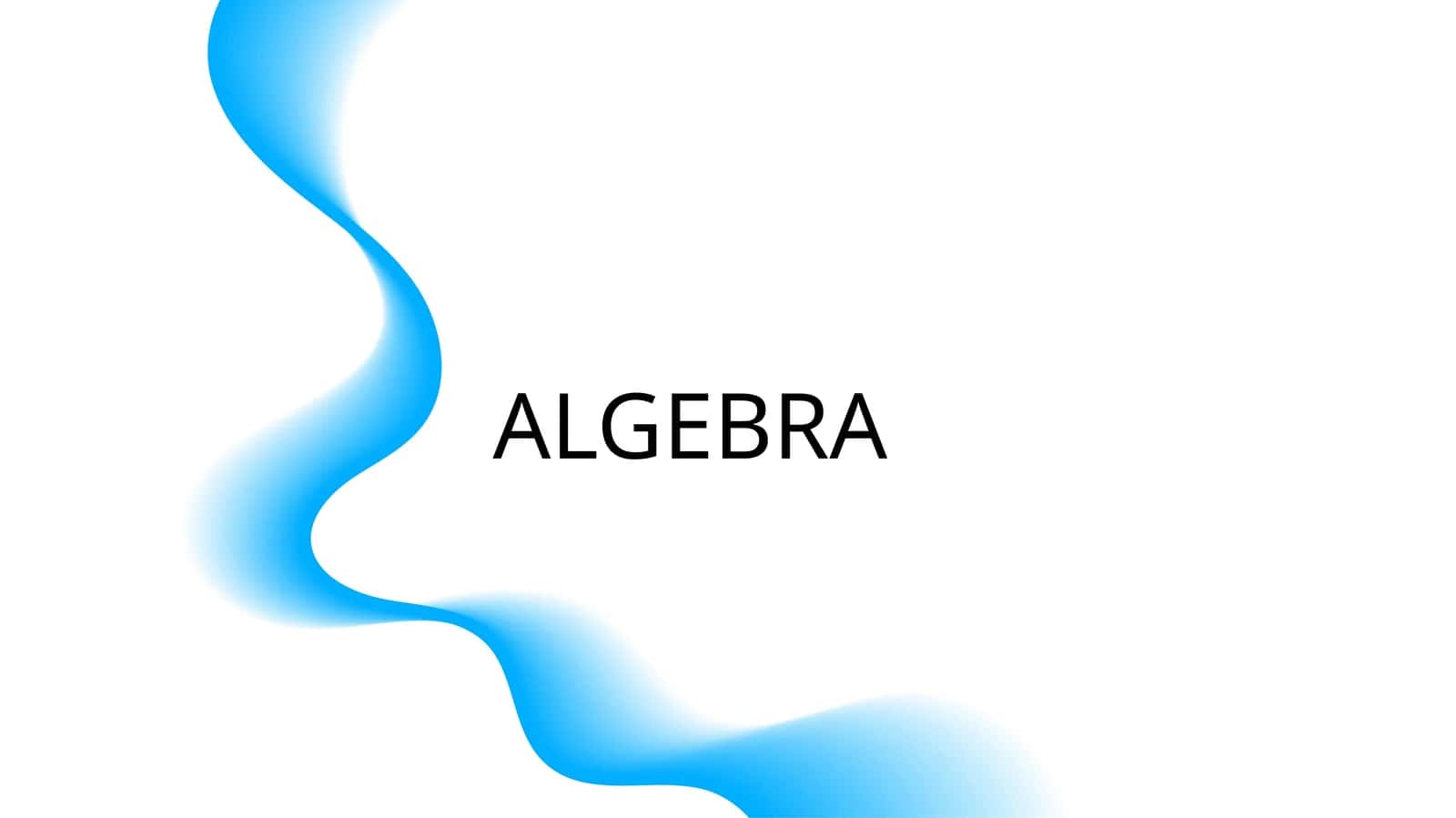 ALGEBRA 1