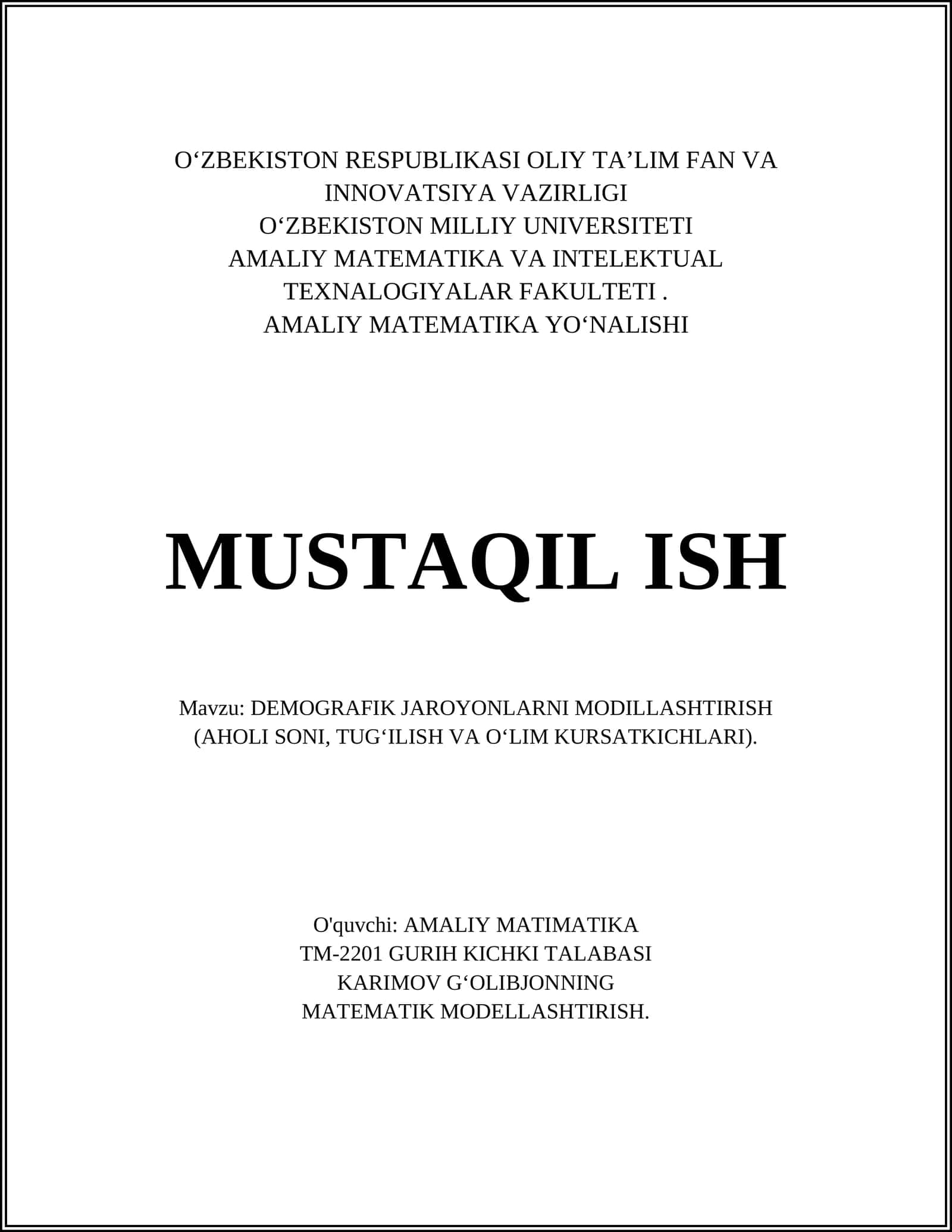 TM-2201 GURIH KICHKI TALABASI 1