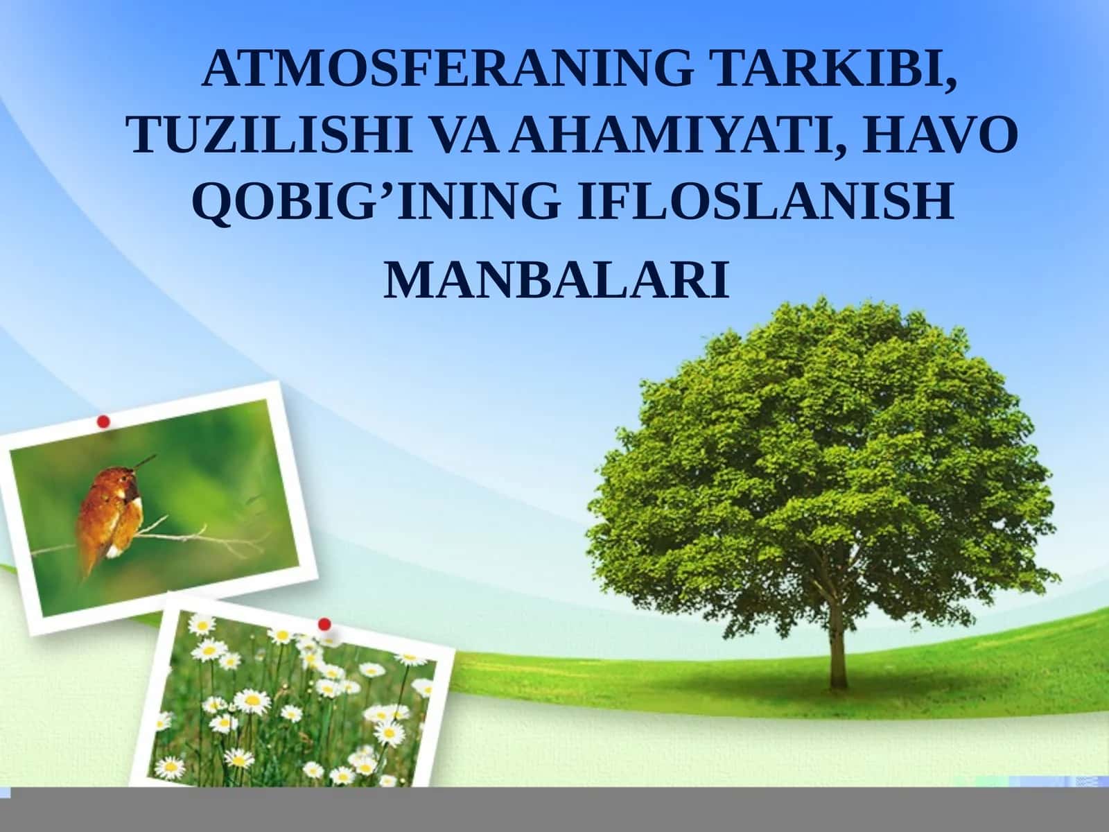 Аtmоsfеrаning Tаrkibi, Tuzylishi va Ahаmiyаti 1