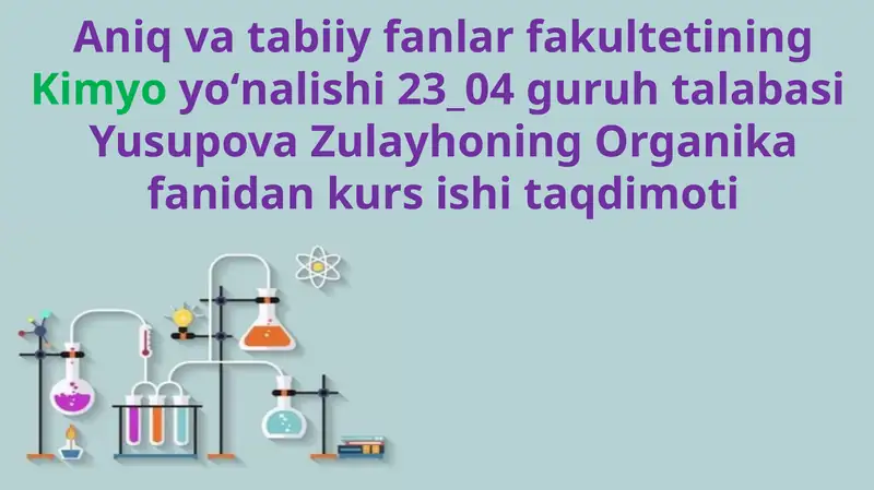 Tiazol qatori hosilalarining biologik faolligi 1