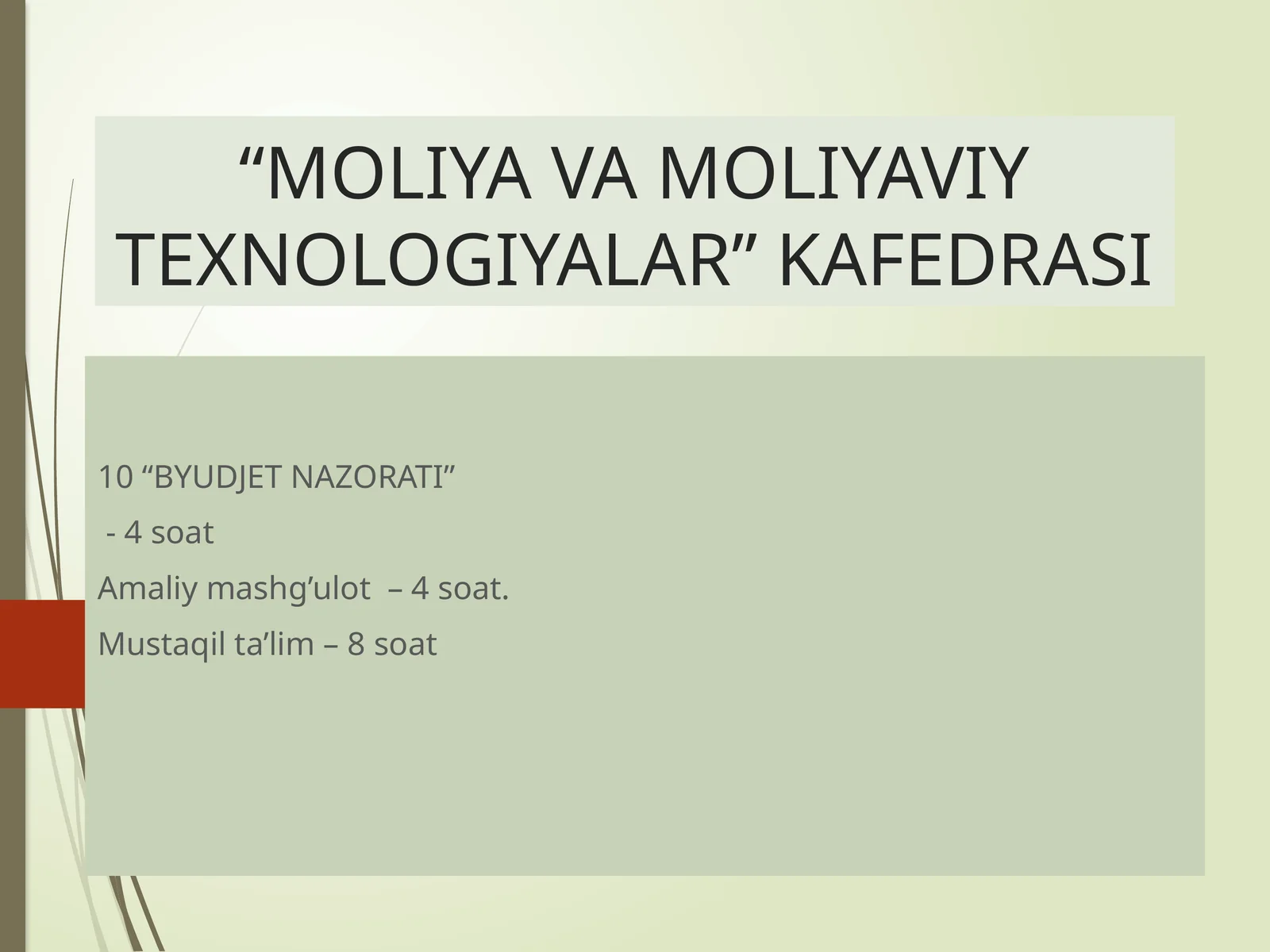 BYUDJET NAZORATI 1