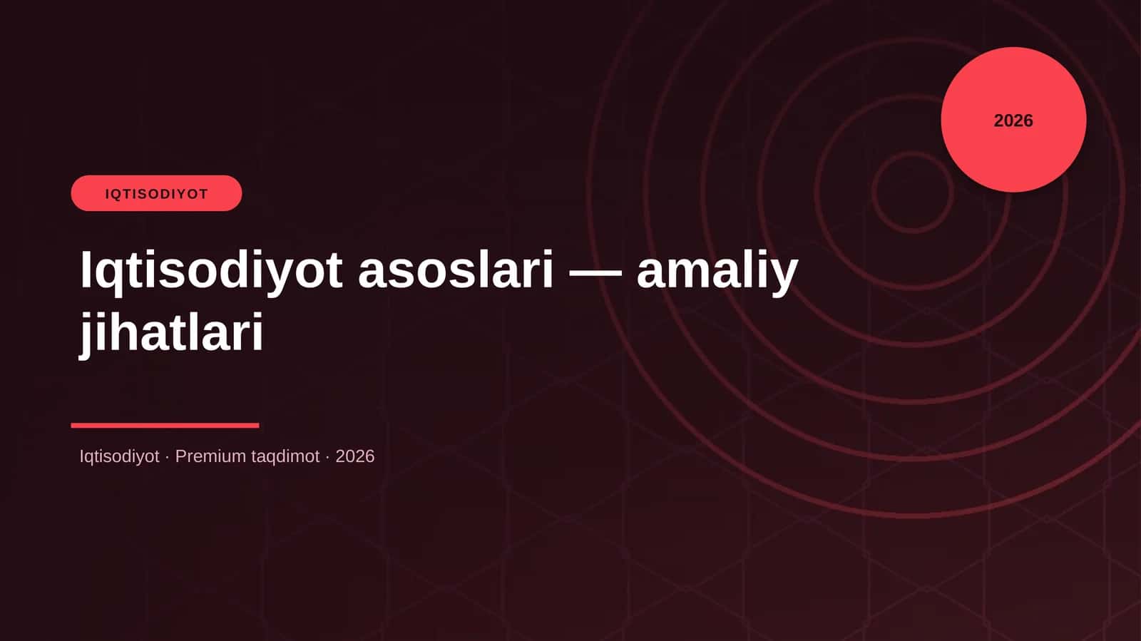 Iqtisodiyot asoslari - amaliy jihatlari 1