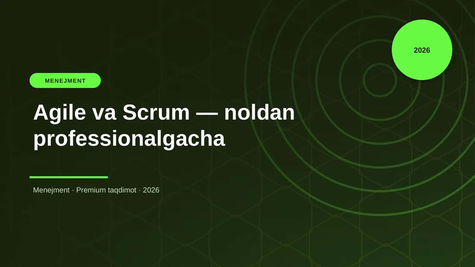 Agile va Scrum — noldan professionalgacha 3