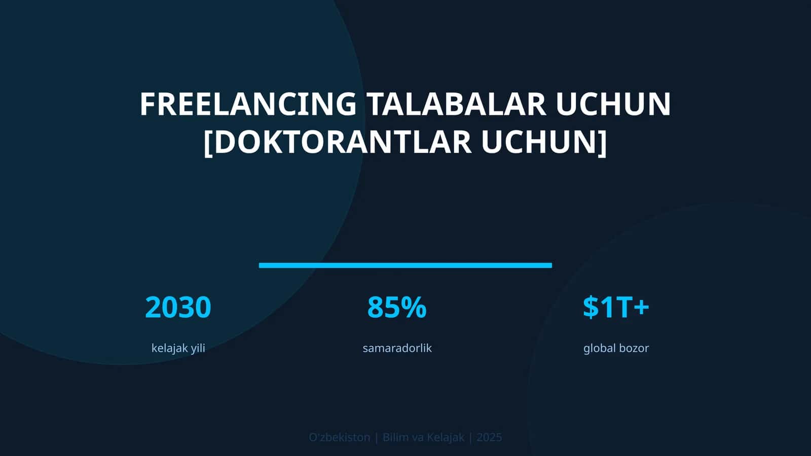 Freelancing talabalar uchun [doktorantlar uchun] 1