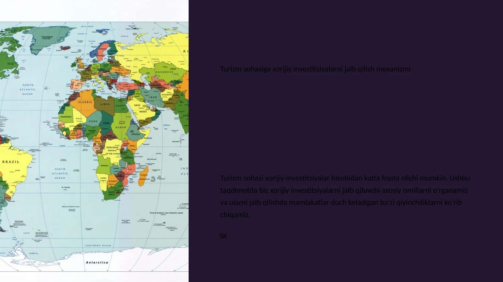 Turizm sohasiga xorijiy investitsiyalarni jalb qilish mexanizmi 1