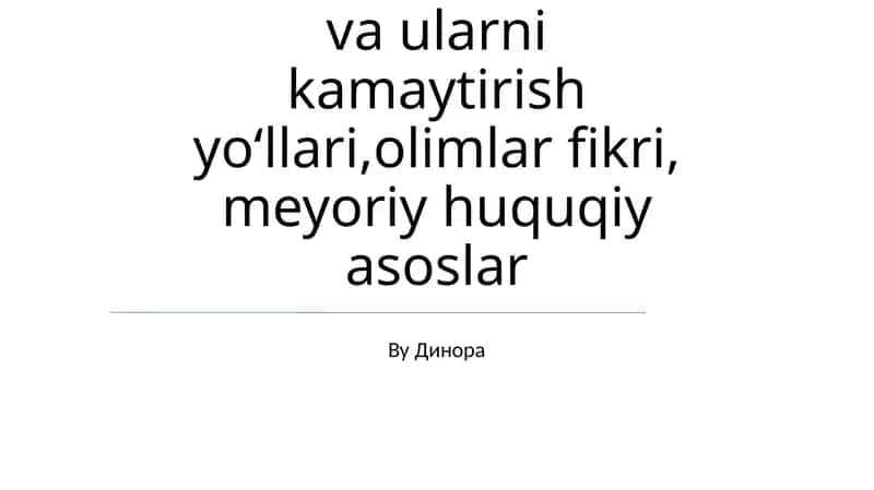 Investitsion xatarlar va ularni kamaytirish yo‘llari 1