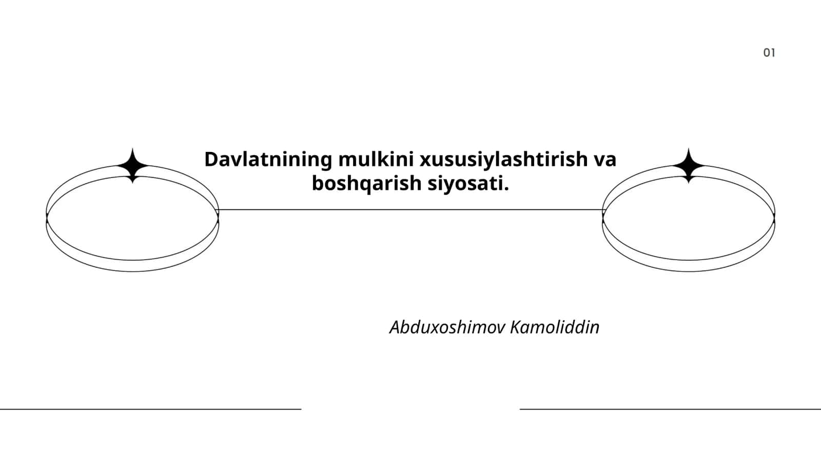 Davlatnining mulkini xususiylashtirish va boshqarish siyosati 1