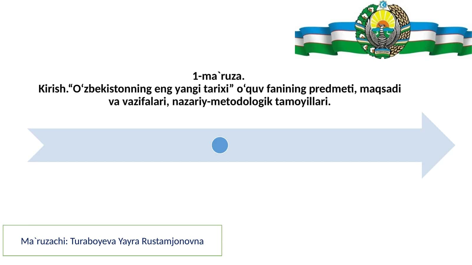 O‘zbekistonning yangi tarixini tayyorlash va nashr qilish 1
