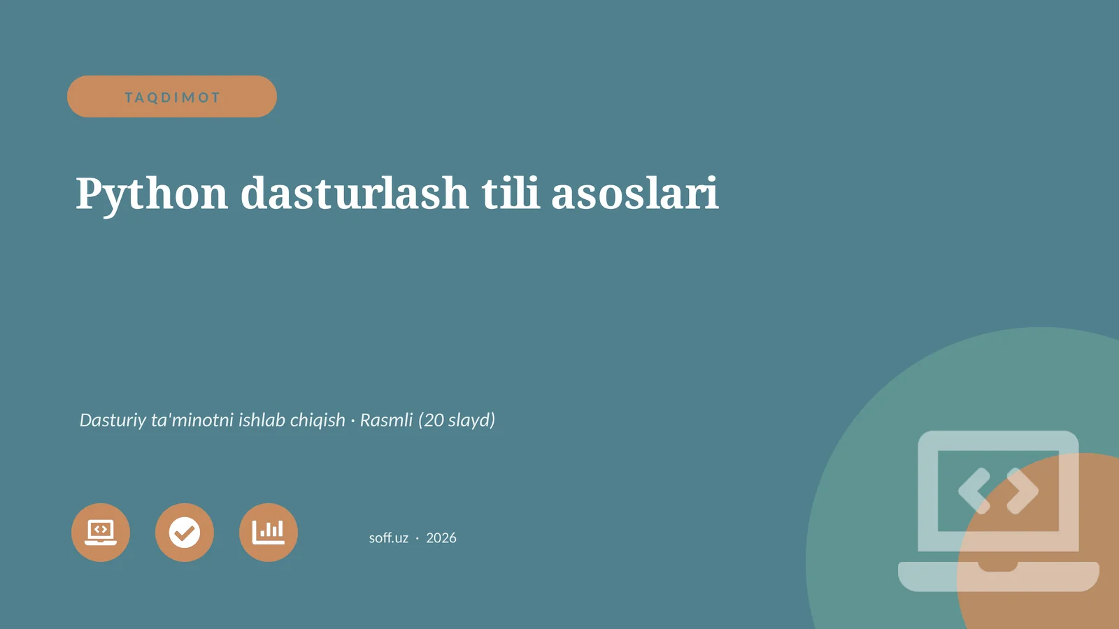 Python dasturlash tili asoslari 1