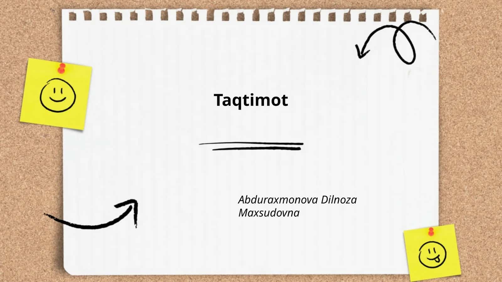 Taqtimot 1