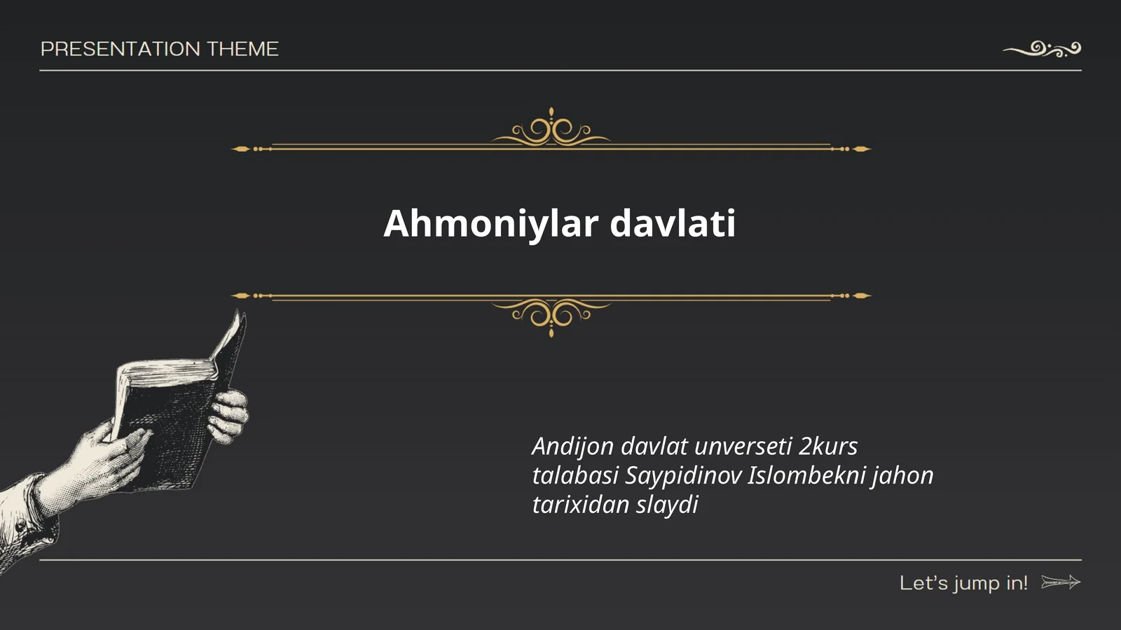 Ahmoniylar davlati tarixi 1