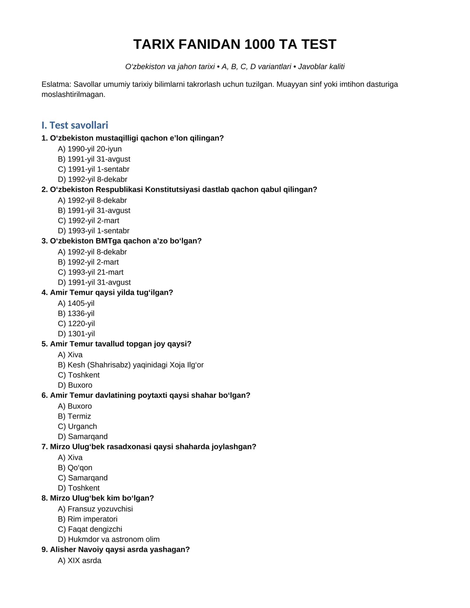 TARIX FANIDAN 1000 TA TEST 1