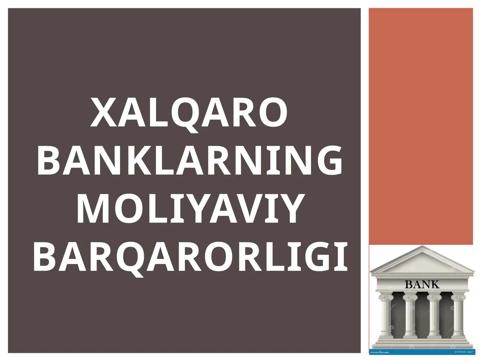 Xalqarobanklarning moliyaviy barqarorligi 1