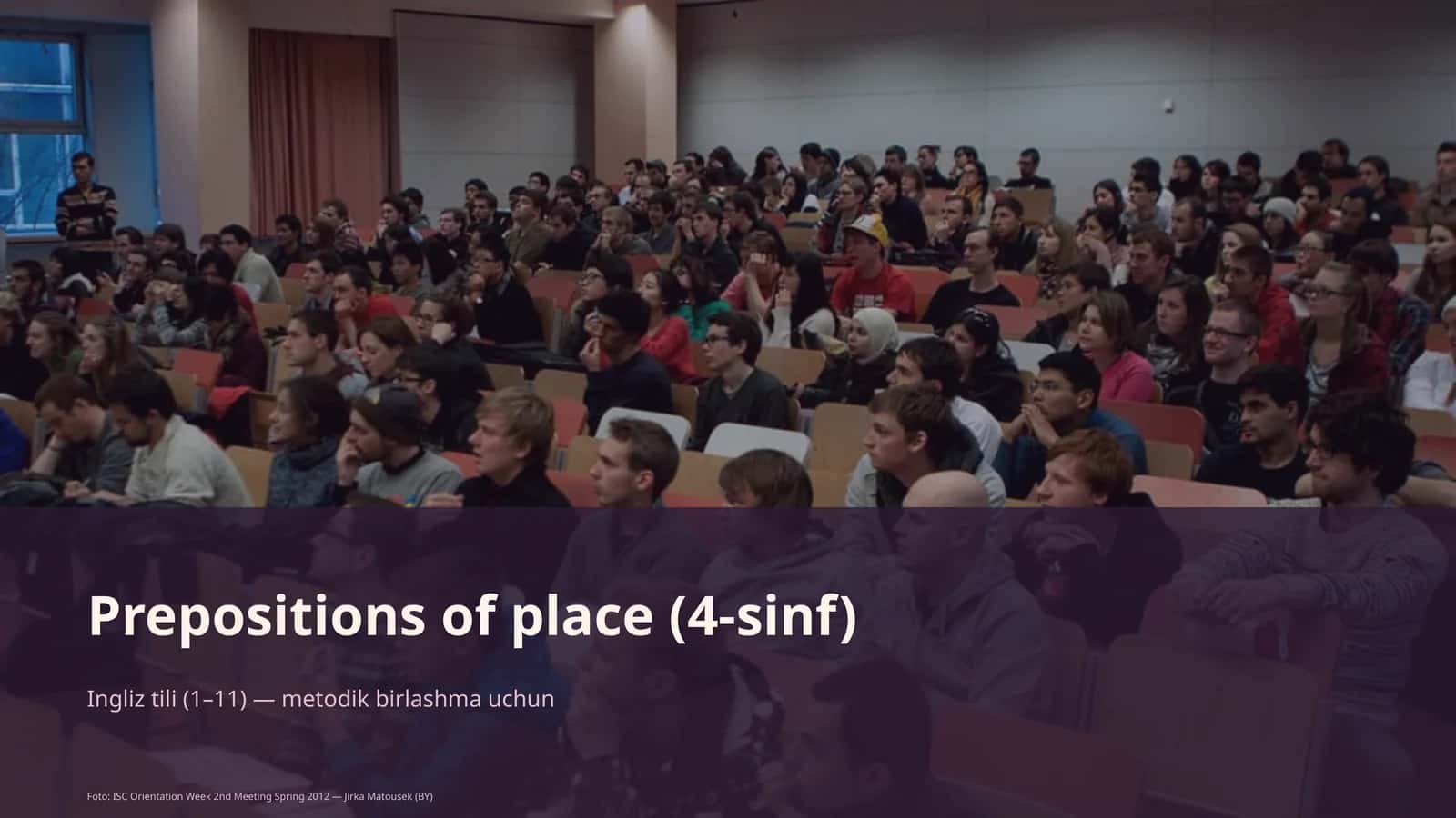 Prepositions of place (4-sinf) 1