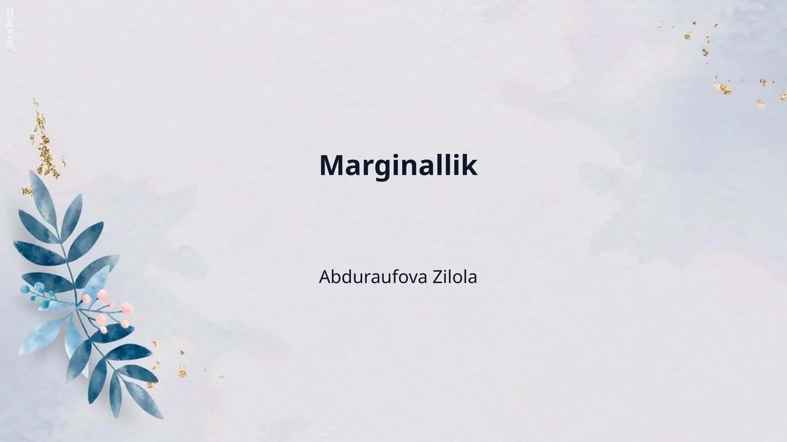 Marginallik 1
