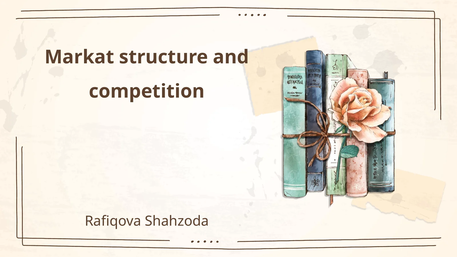 Markat structure and competition 1