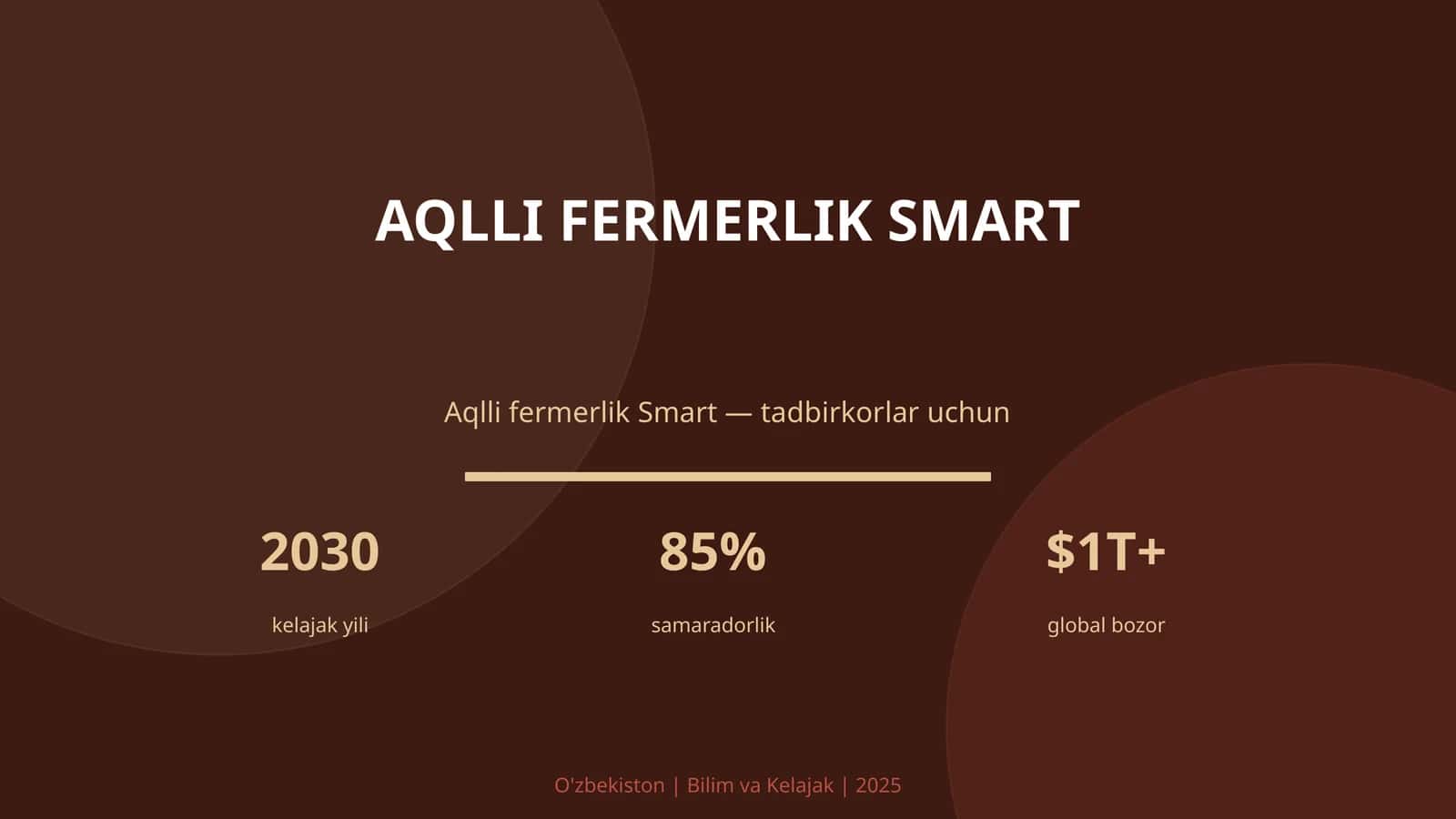 Aqlli fermerlik Smart 1