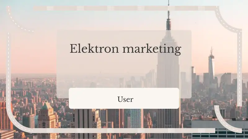 Elektron marketing 1