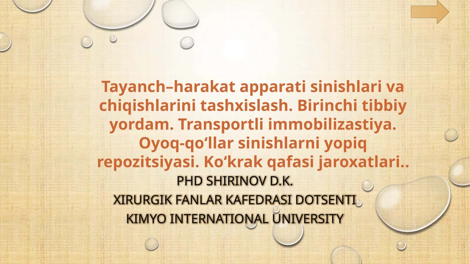 SUYAK TUZILISHI 1