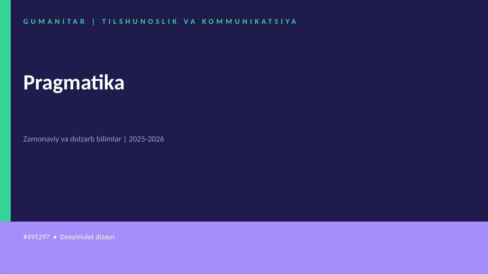 Pragmatika 1