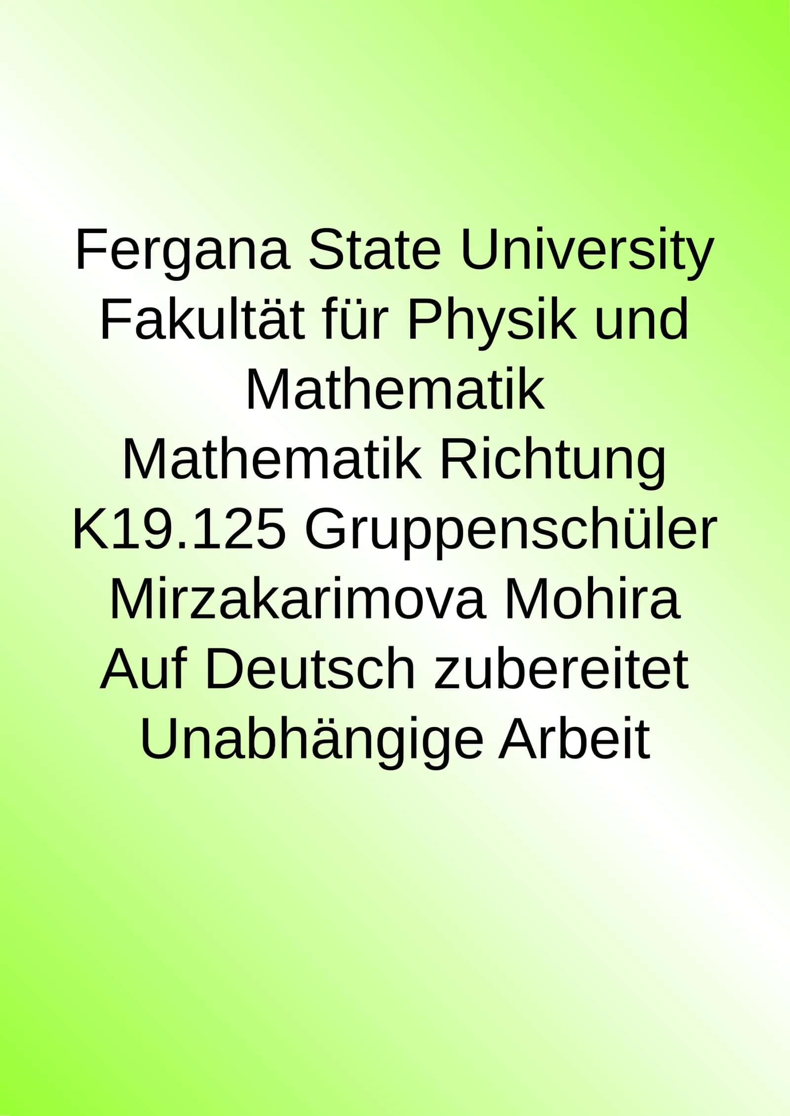 Das Thema: Der Beruf 1