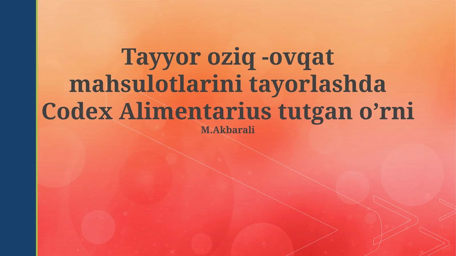 Codex Alimentarius 1