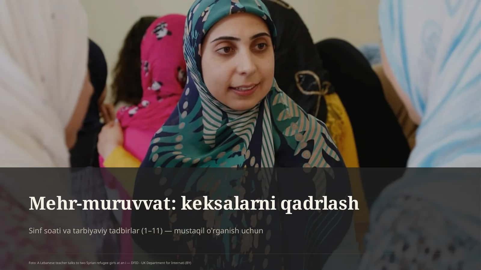 Mehr-muruvvat: keksalarni qadrlash 1