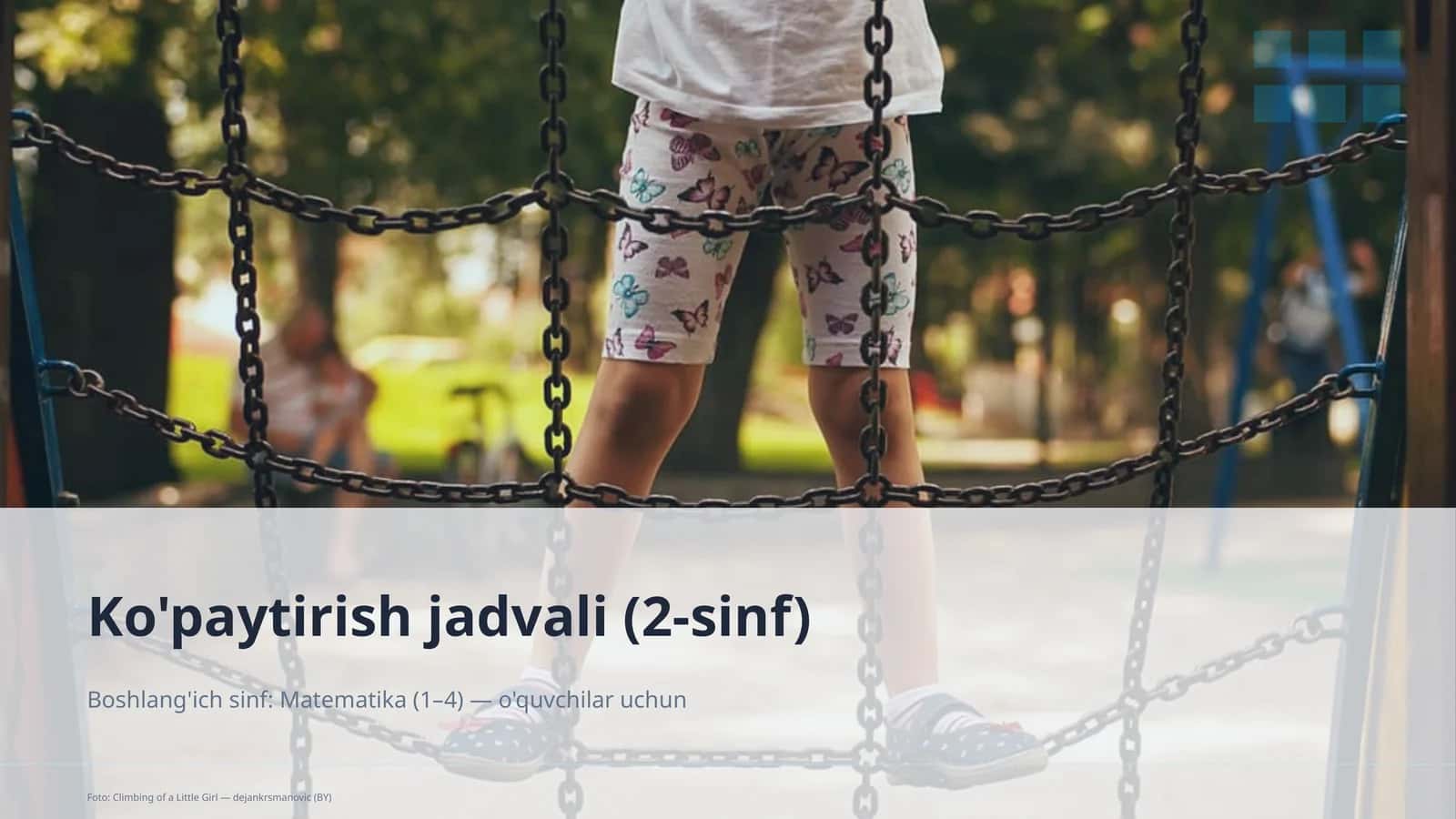 Ko'paytirish jadvali (2-sinf) 1