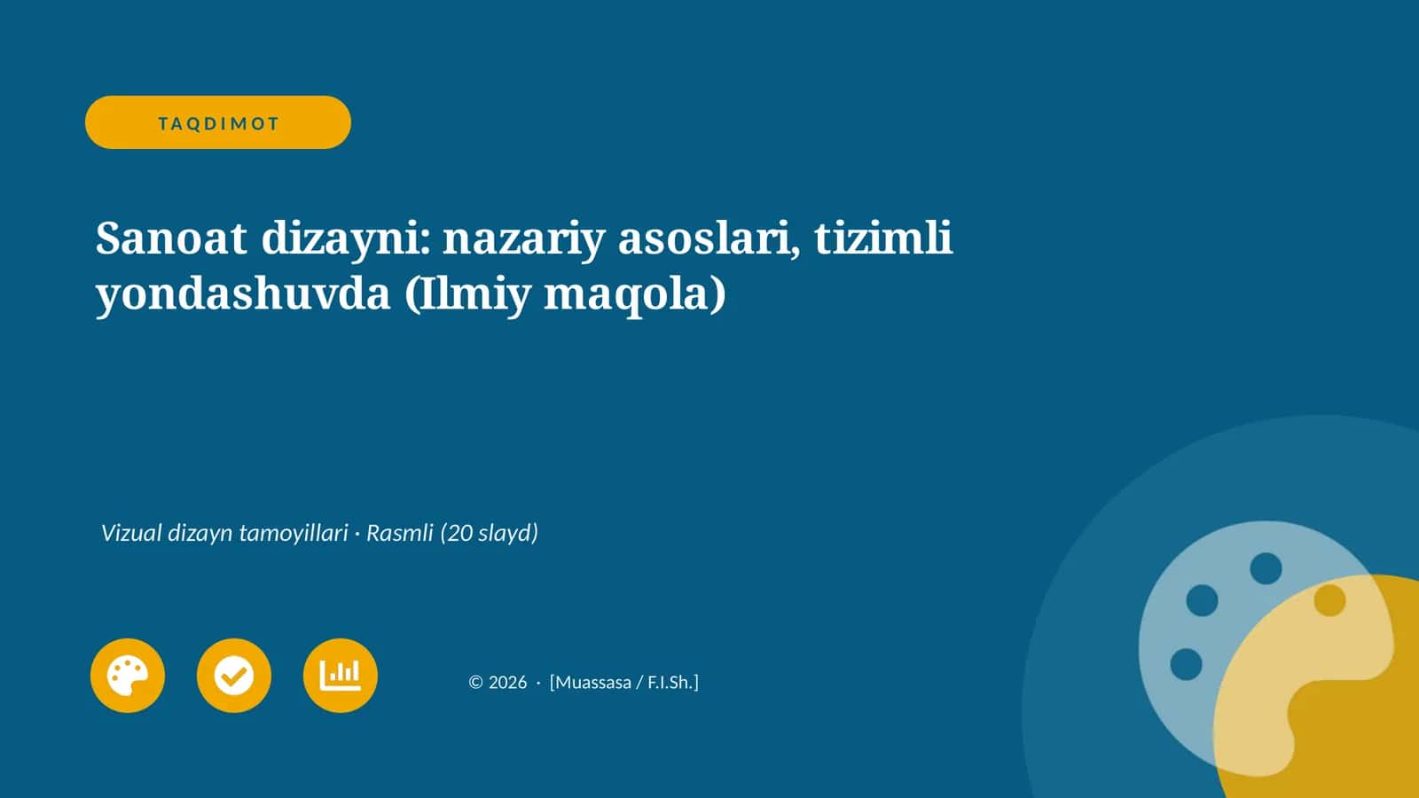 Sanoat dizayni: nazariy asoslari, tizimli yondashuvda (Ilmiy maqola) 1