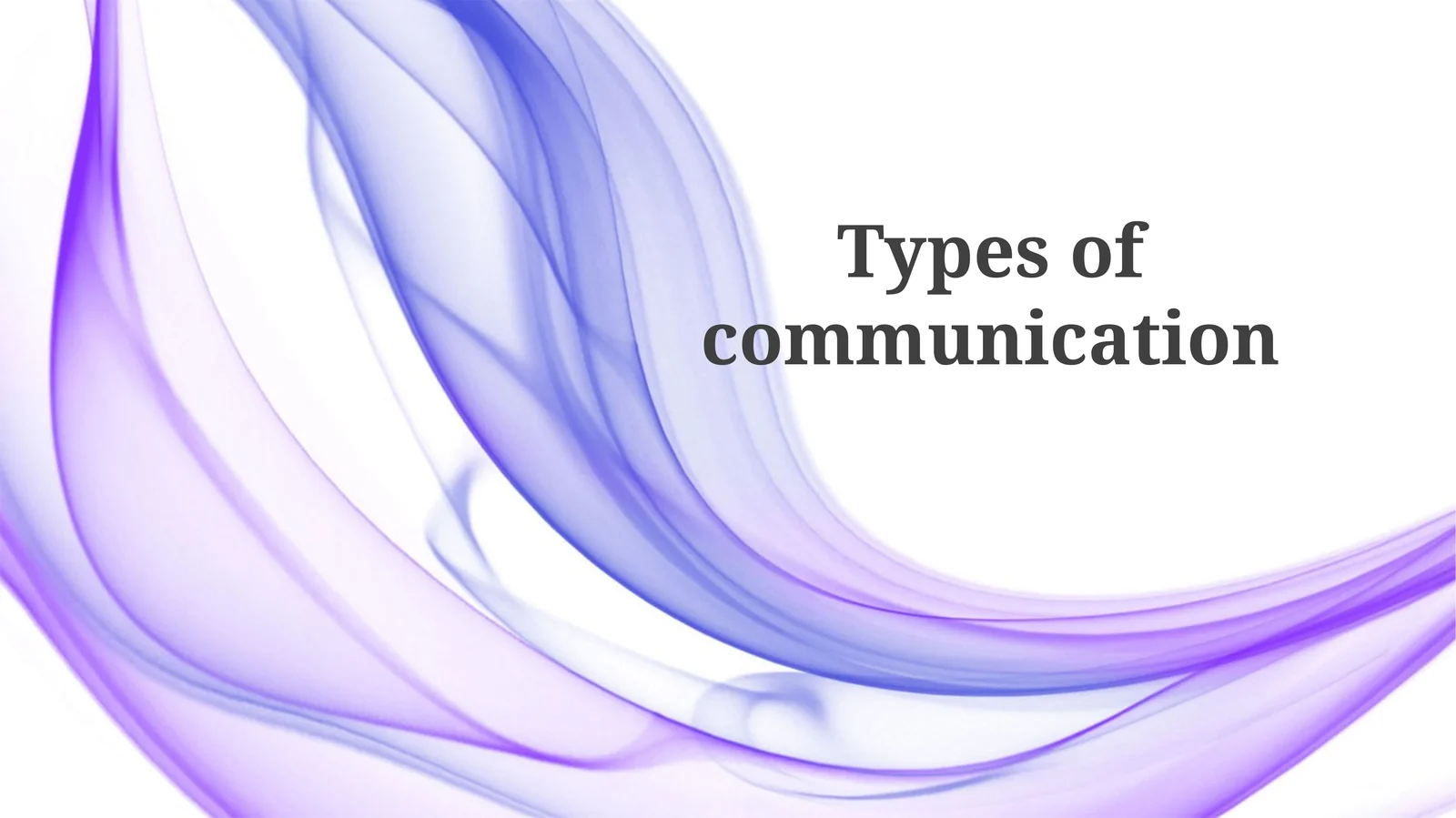 Verbal Communication 1
