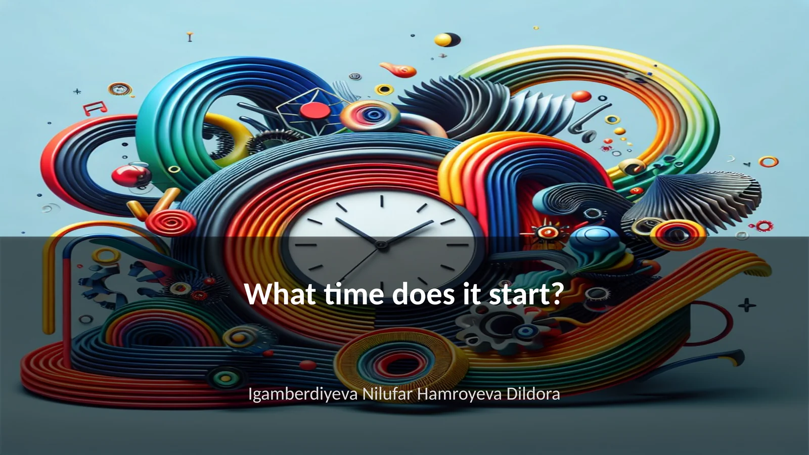 Start Time 1