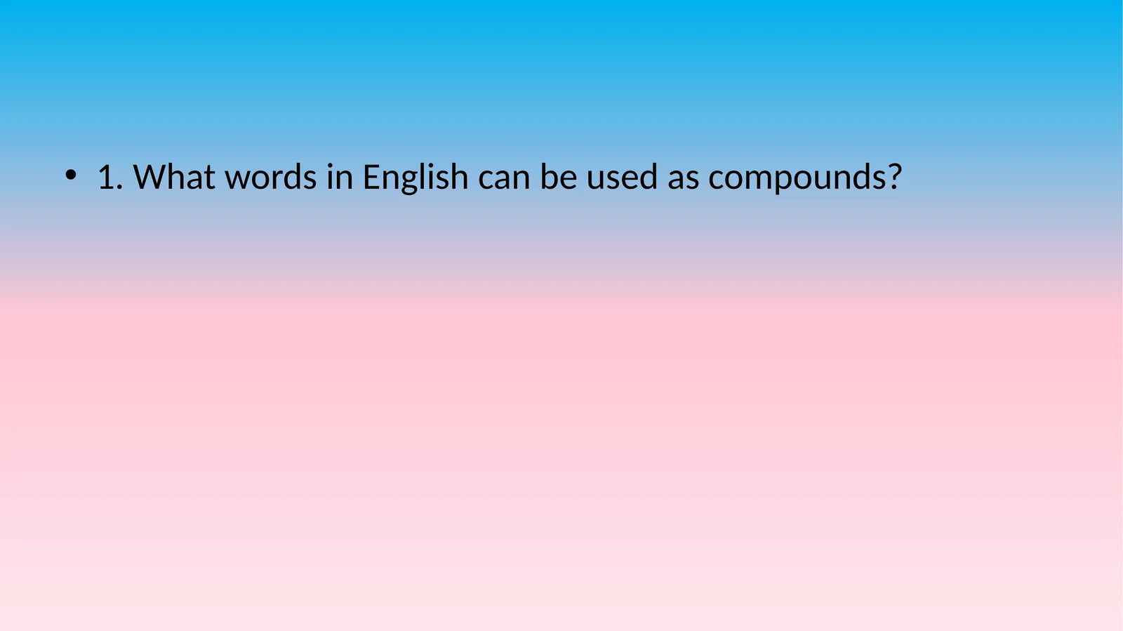 Compound Words 1