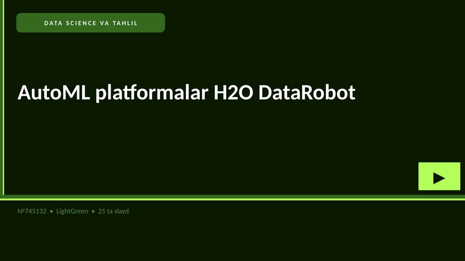 DATA SCIENCE VA TAHLIL 1