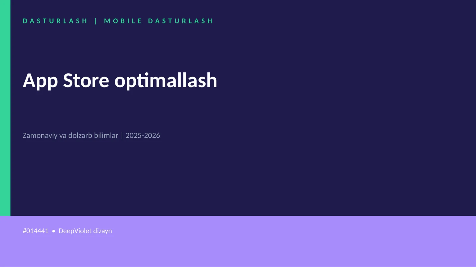 App Store optimallash 1