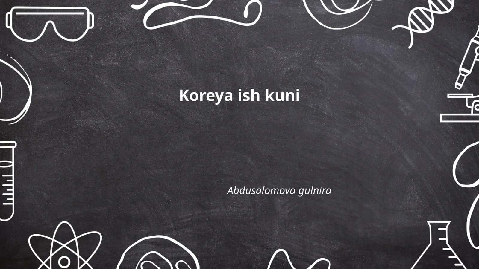 Koreyada Ish Vaqtining Qonunchiligi 1
