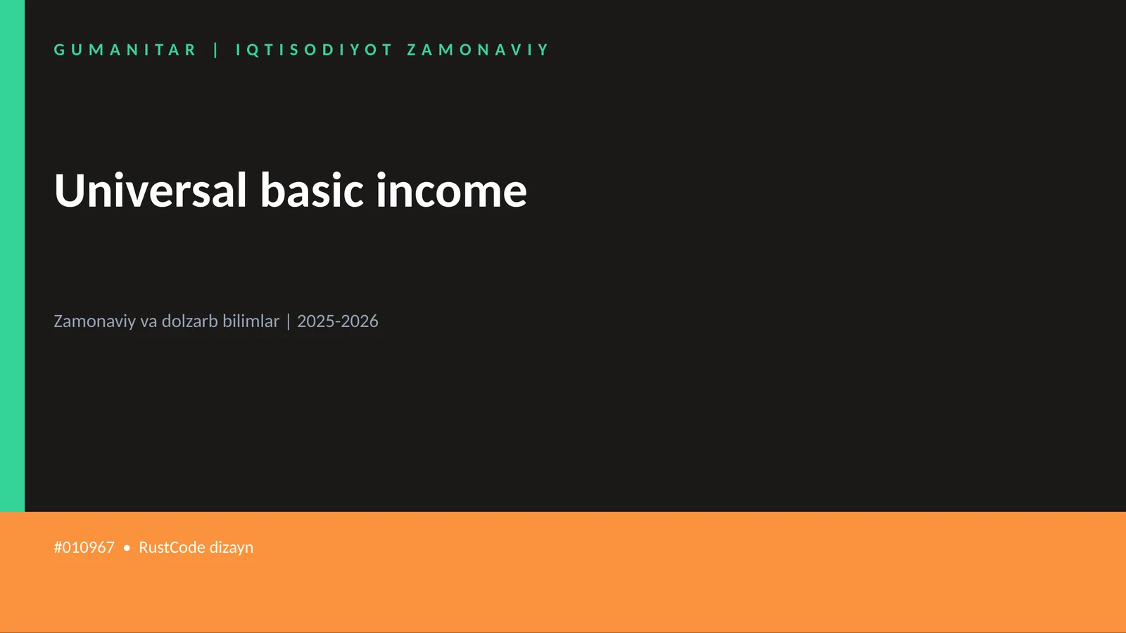 Universal basic income 1