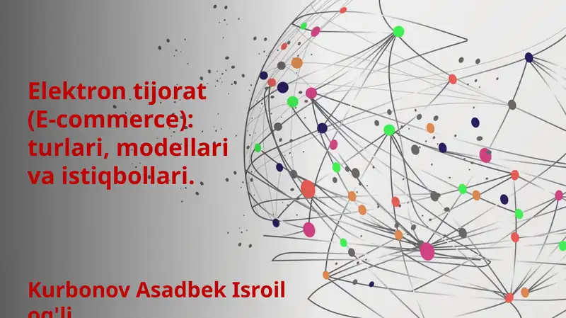 Elektron tijorat (E-commerce) 1