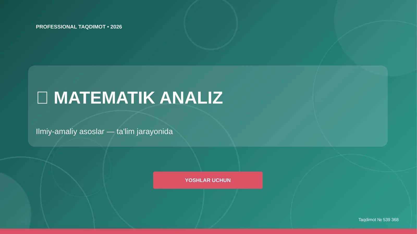 Matematik Analiz 1
