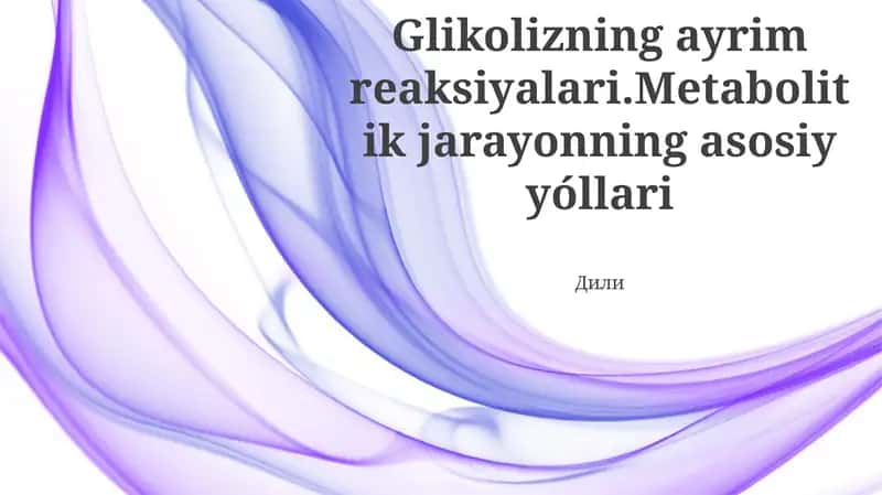 Glikolis: Umumiy ma'lumot 1