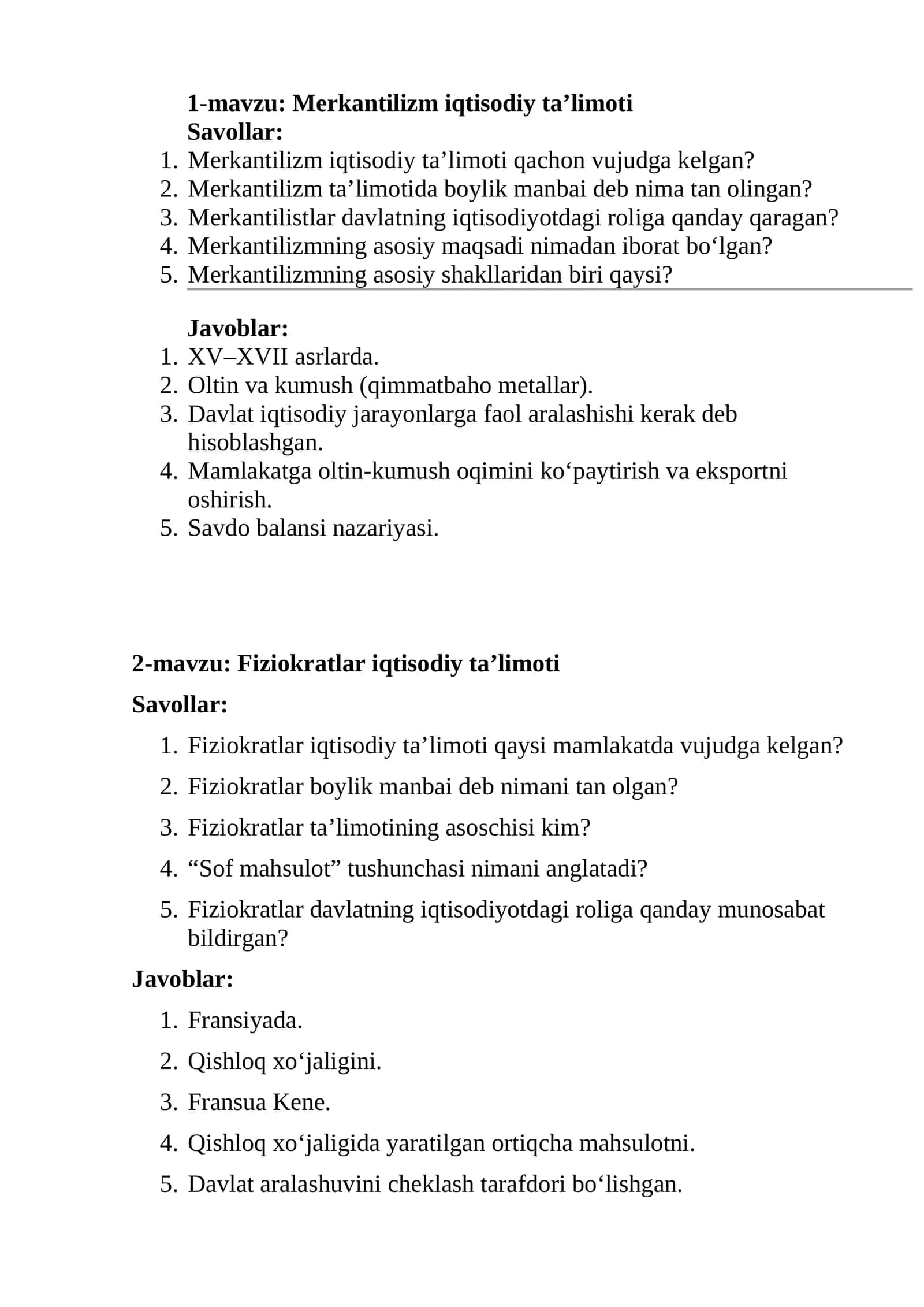 Merkantilizm iqtisodiy ta’limoti 1