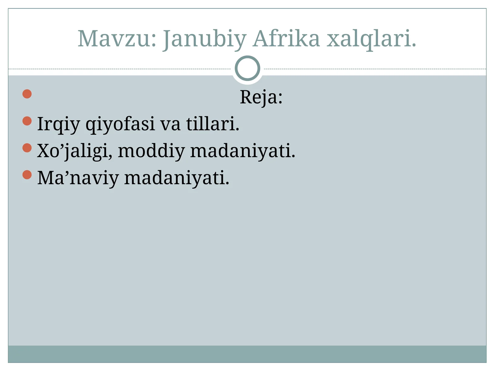 Janubiy Afrika xalqlari 1