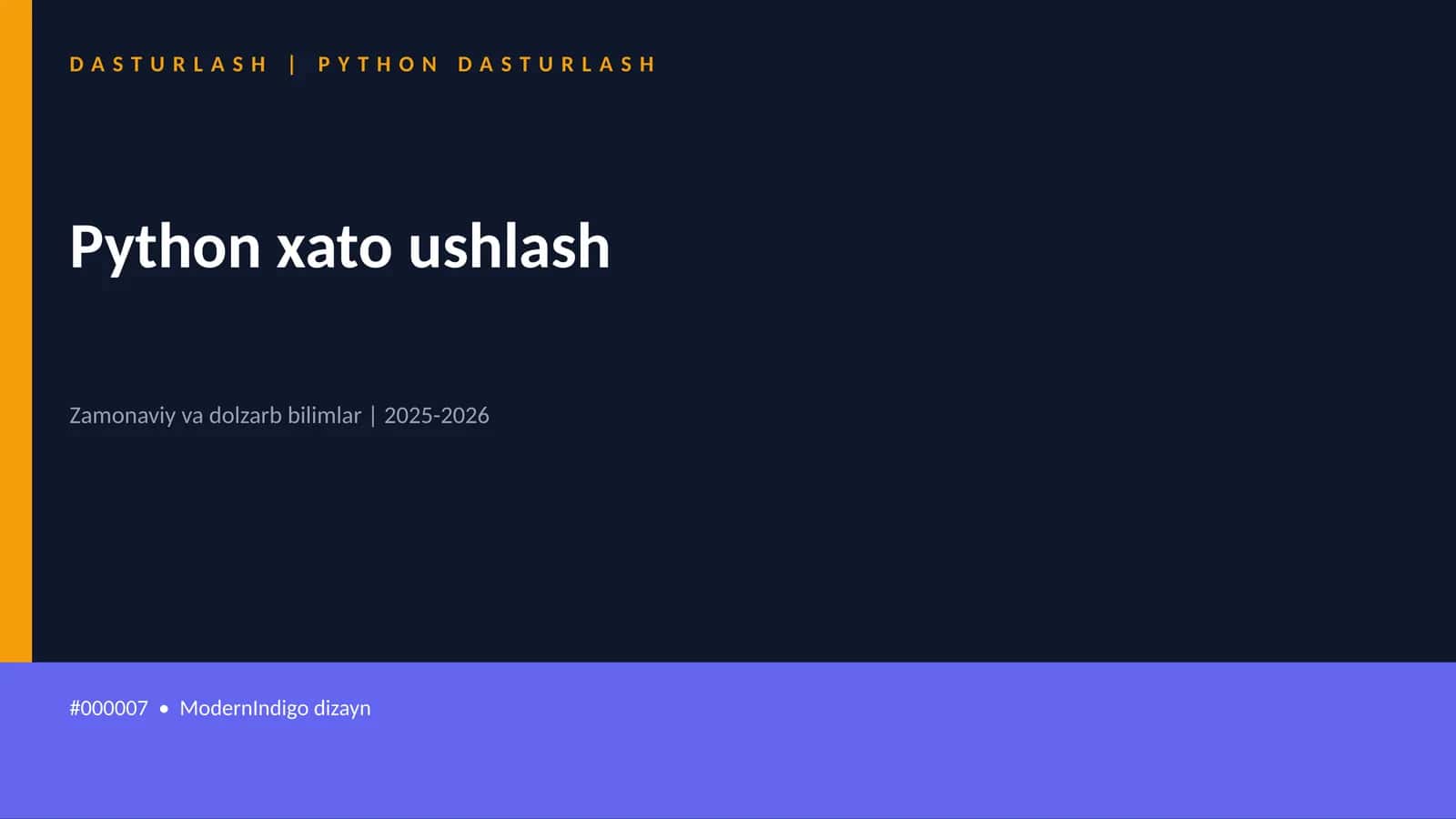 Python xato ushlash 1
