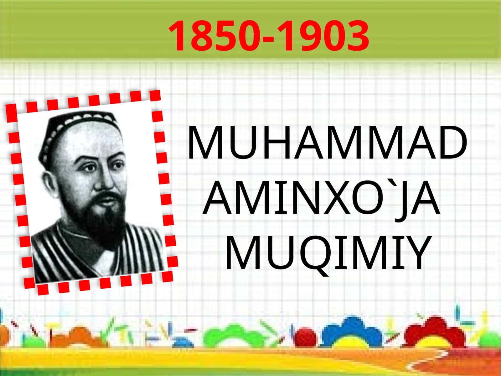 6-sinf Adabiyot fanidan Muqimiy Tanobchilar hikoyasi dars taqdimot 1