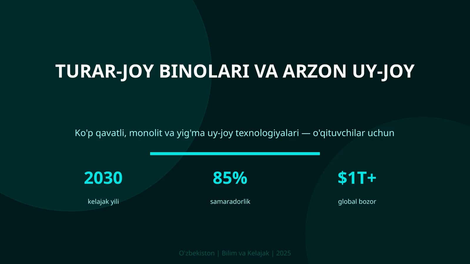 Turar-joy binolari va arzon uy-joy 1