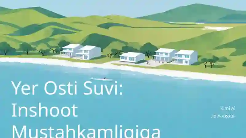 Yer Osti Suvi: Inshoot Mustahkamligiga Kimyoviy Tahdid