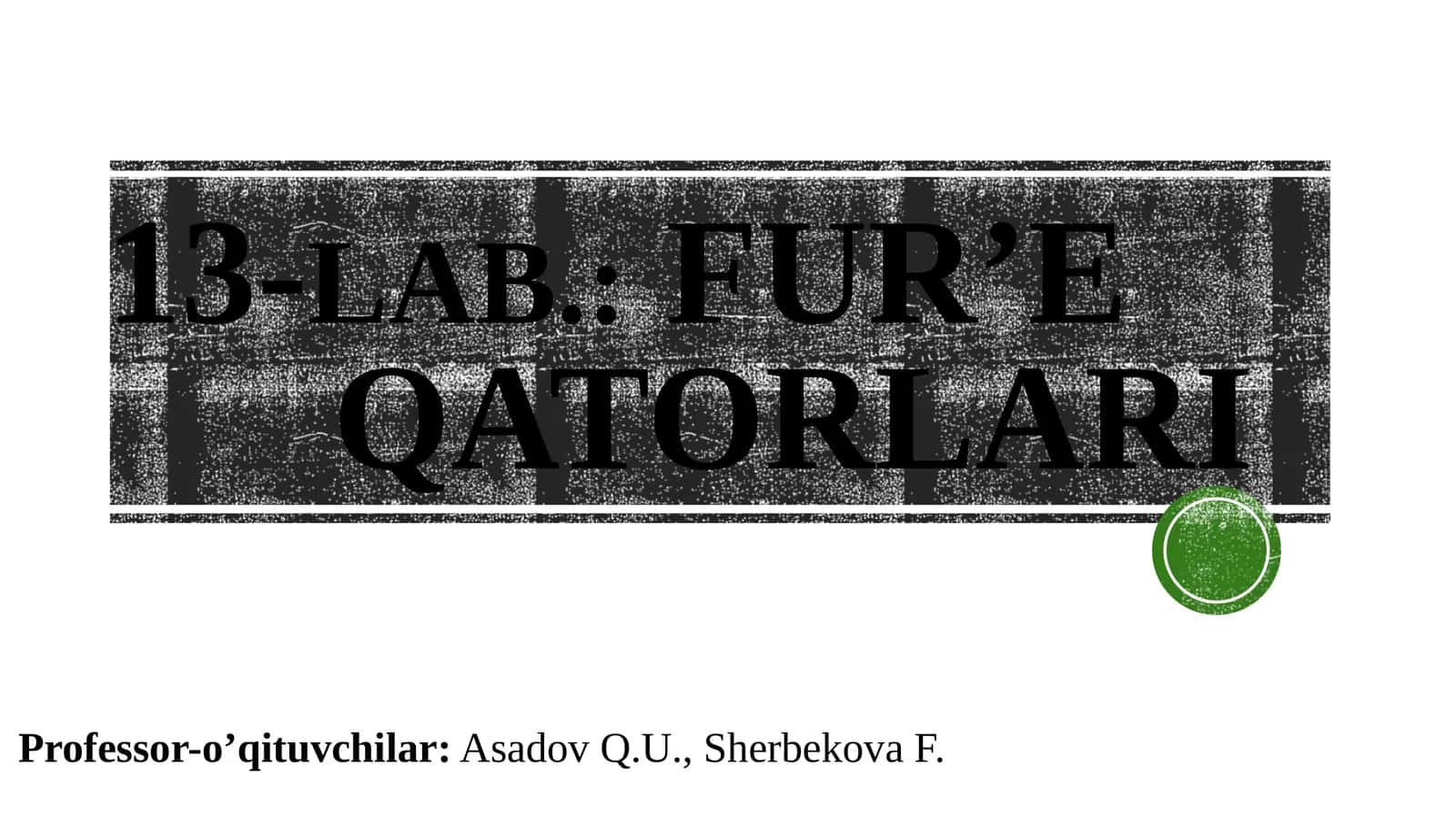 Fur’eqatorlari 1