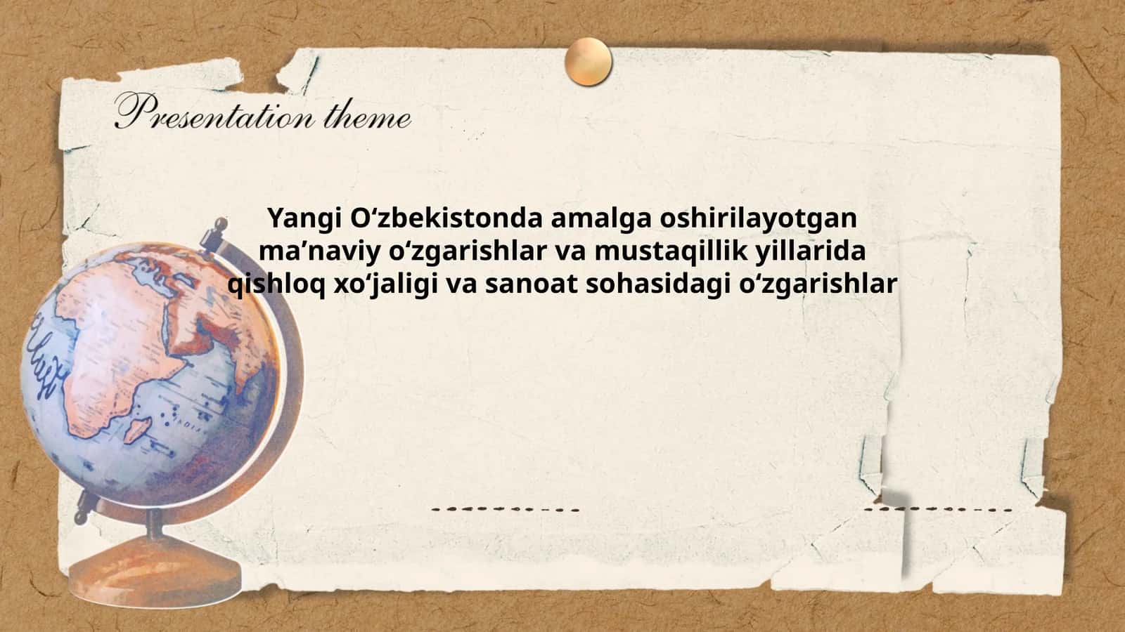 Yangi Oʻzbekistonda amalga oshirilayotgan maʼnaviy oʻzgarishlar va mustaqillik yillarida qishloq xoʻjaligi va sanoat sohasidagi oʻzgarishlar 1