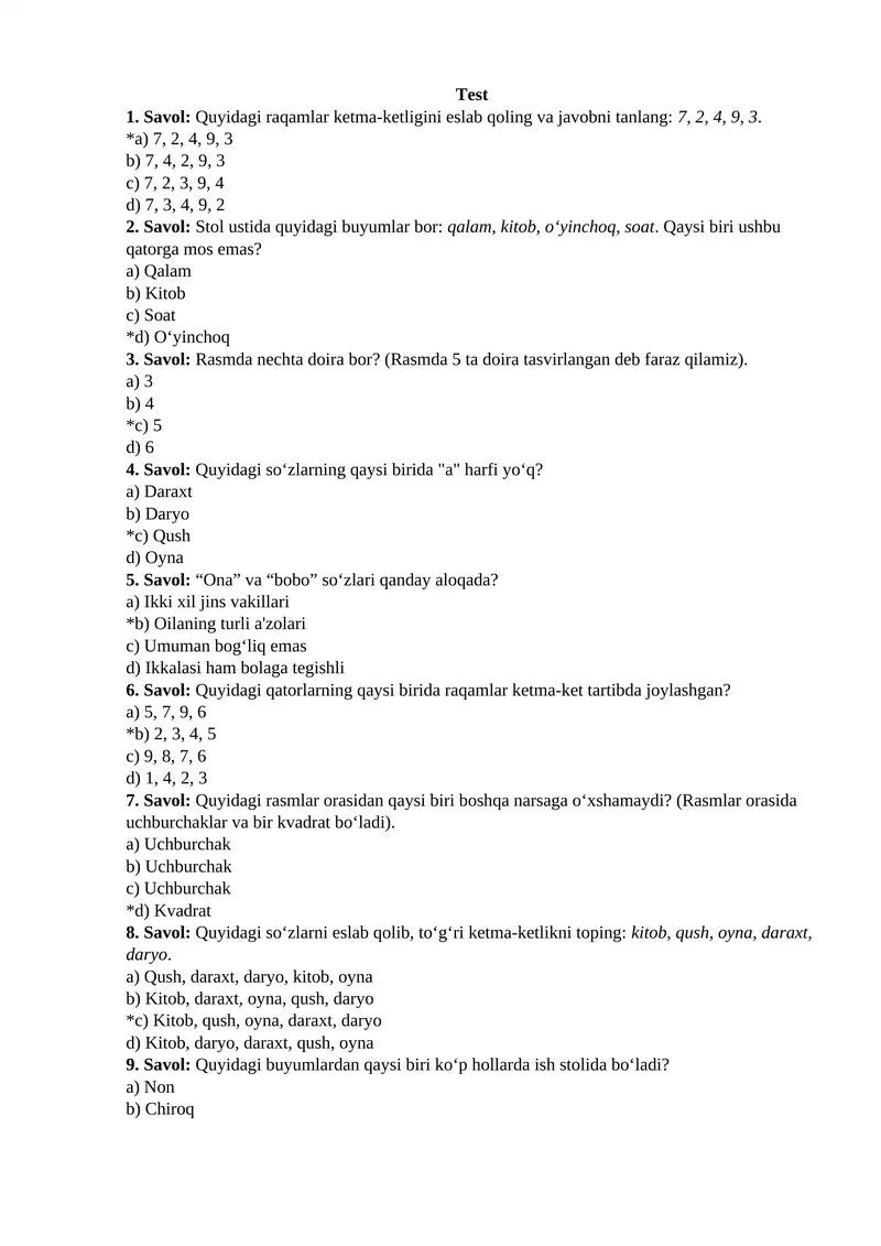 Test 1