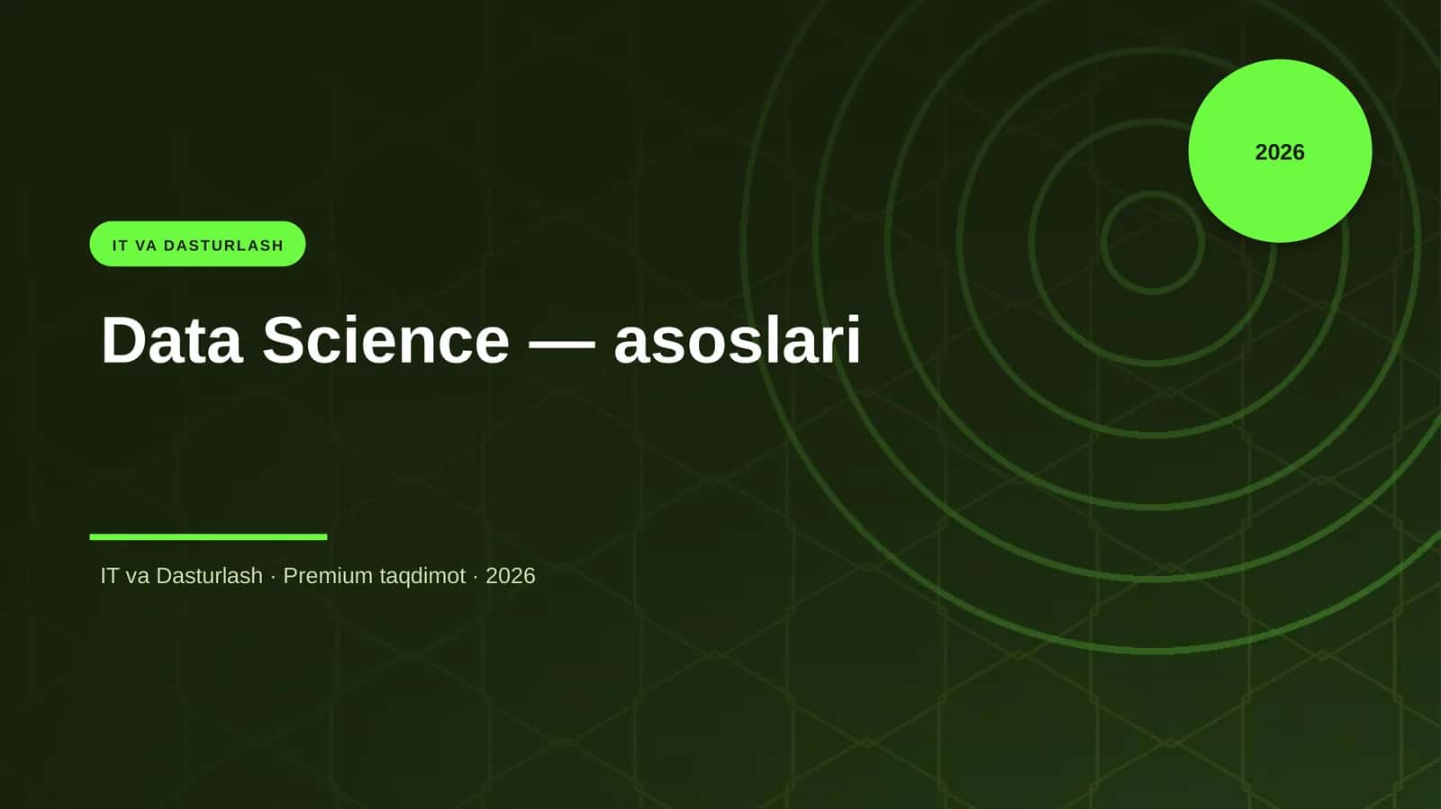 Data Science — asoslari 1